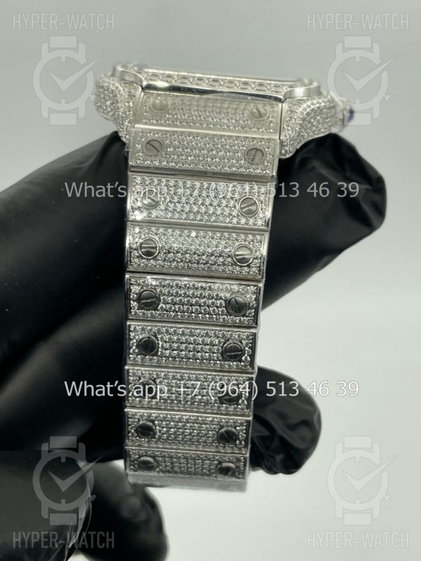 Фото 9 - Cartier Santos de Cartier Skeleton 40mm Diamond Steel