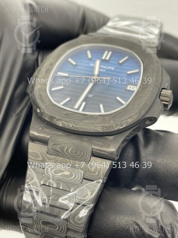 Фото 8 - Patek Philippe Nautilus 40mm 5711 DiW Carbon "BLUE GRAIL"