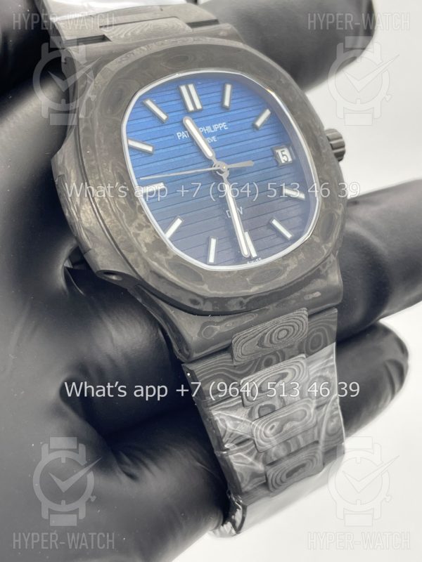 Фото 10 - Patek Philippe Nautilus 40mm 5711 DiW Carbon "BLUE GRAIL"