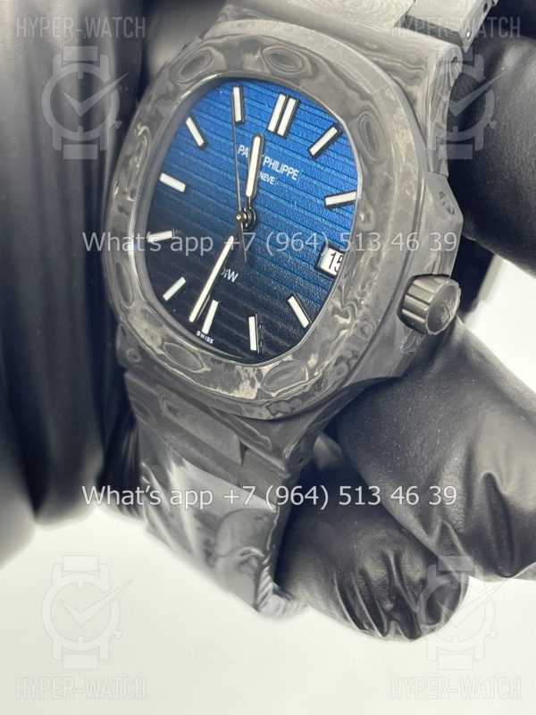 Фото 13 - Patek Philippe Nautilus 40mm 5711 DiW Carbon "BLUE GRAIL"