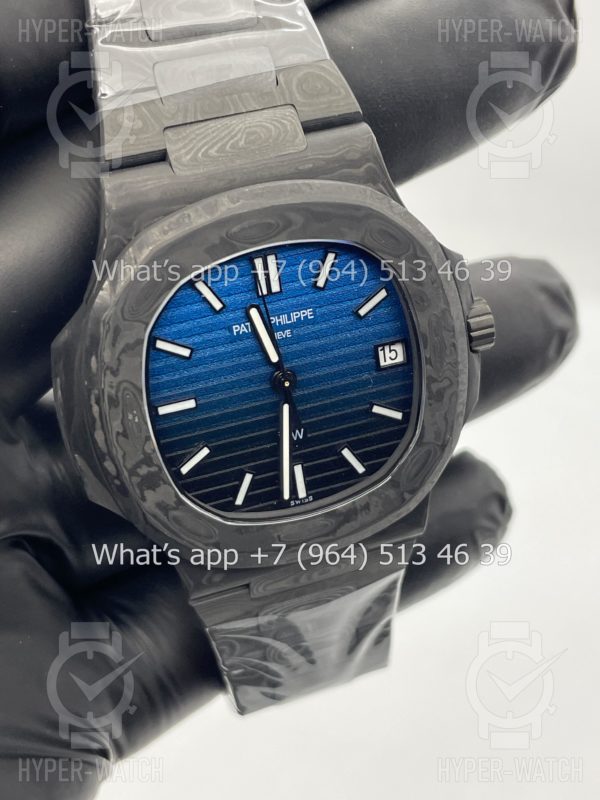 Фото 14 - Patek Philippe Nautilus 40mm 5711 DiW Carbon "BLUE GRAIL"