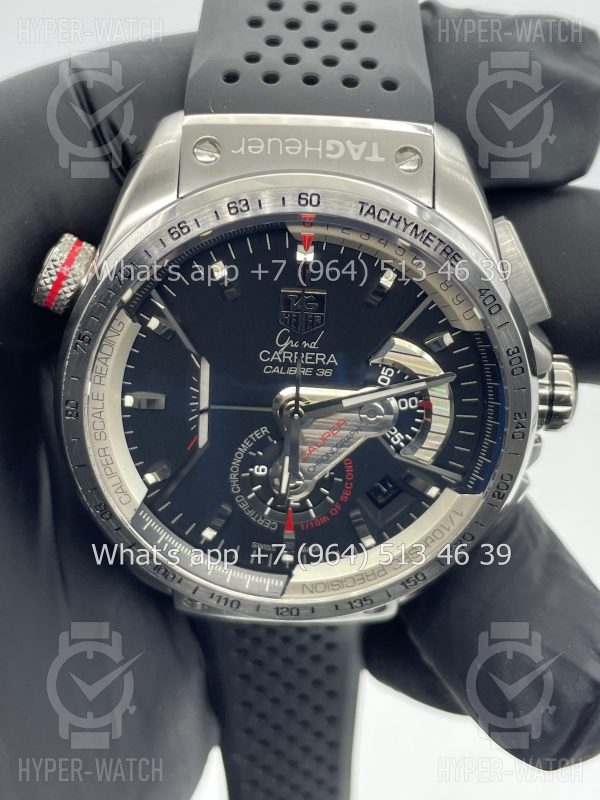 Фото 4 - Tag Heuer Grand Carrera 43mm CAV5115.FT6019