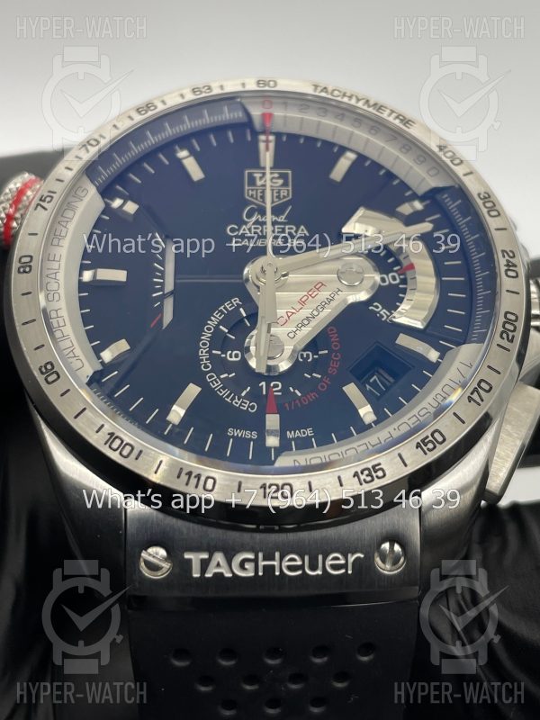 Фото 5 - Tag Heuer Grand Carrera 43mm CAV5115.FT6019