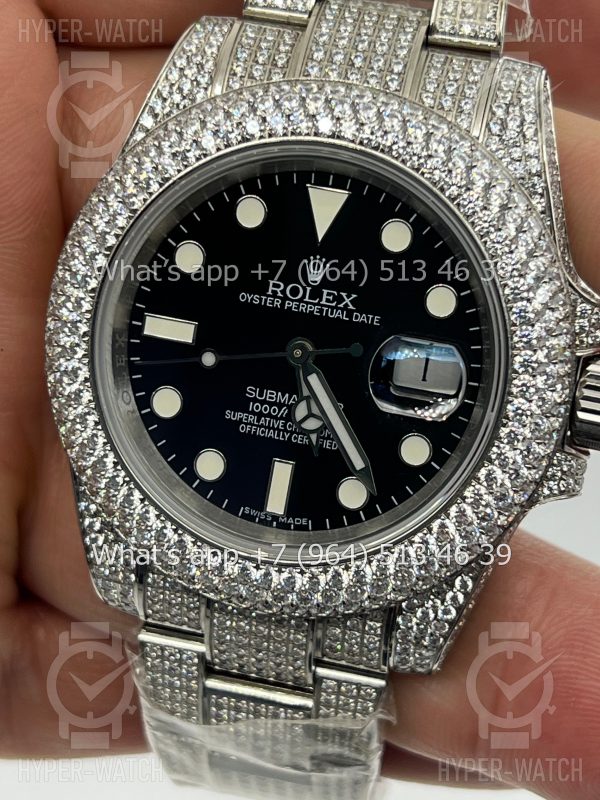 Фото 3 - Rolex Submariner 40mm 116610LN Full Pave