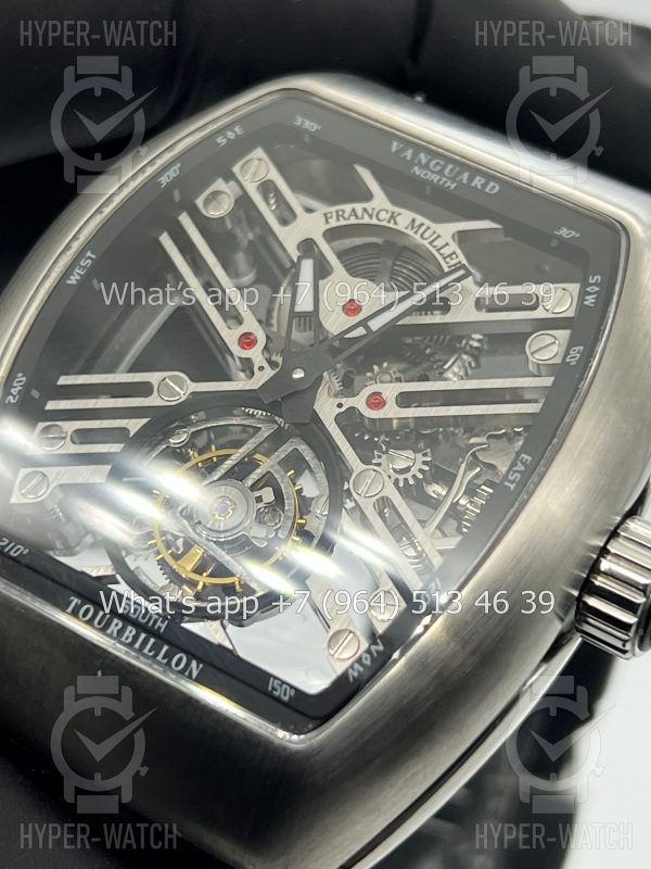 Фото 10 - Franck Muller Vanguard V 45 Skeleton Tourbillon T SQT BR (NR) 5N SK BLK