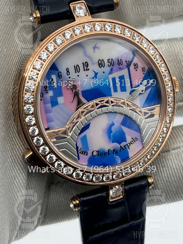 Фото 7 - Van Cleef & Arpels Poetic Complication Lady Arpels Pont des Amoureux 38mm VCARO8TZ00