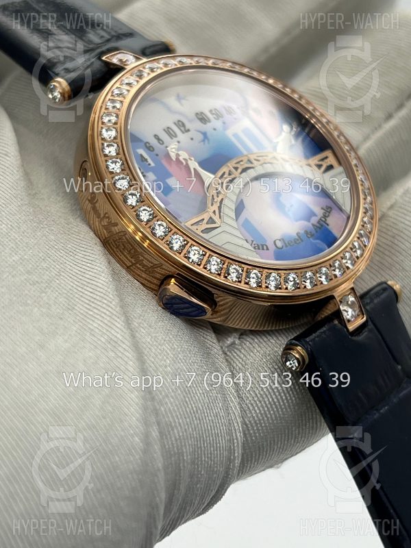 Фото 8 - Van Cleef & Arpels Poetic Complication Lady Arpels Pont des Amoureux 38mm VCARO8TZ00