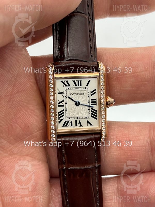 Фото 7 - Cartier Tank 22,5mm Diamond