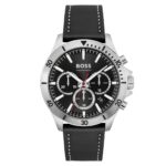 1514055-hugo-boss-watch-chronograph-5bar-165ft-men-dial-leather-black-strap-quartz-battery-analog-troper