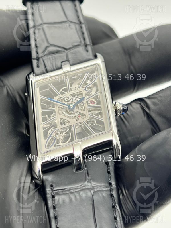 Фото 5 - Cartier Prive Tank Asymetrique Skeleton Black