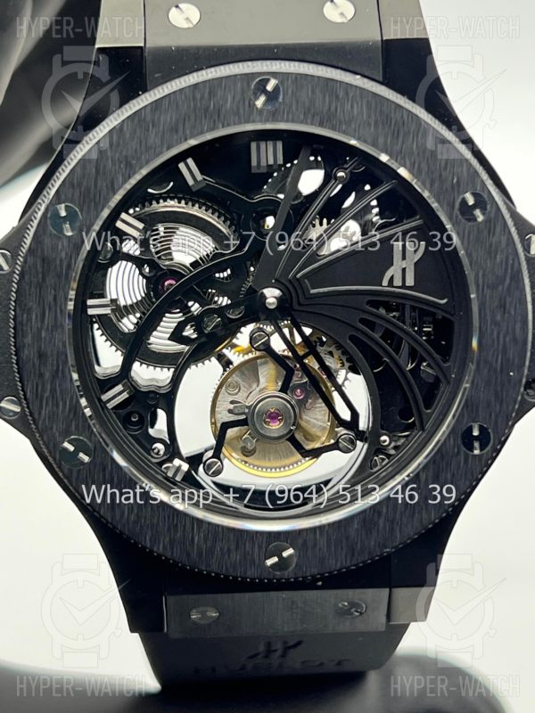 Фото 4 - Hublot Big Bang Tourbillion Skeleton Black 44mm