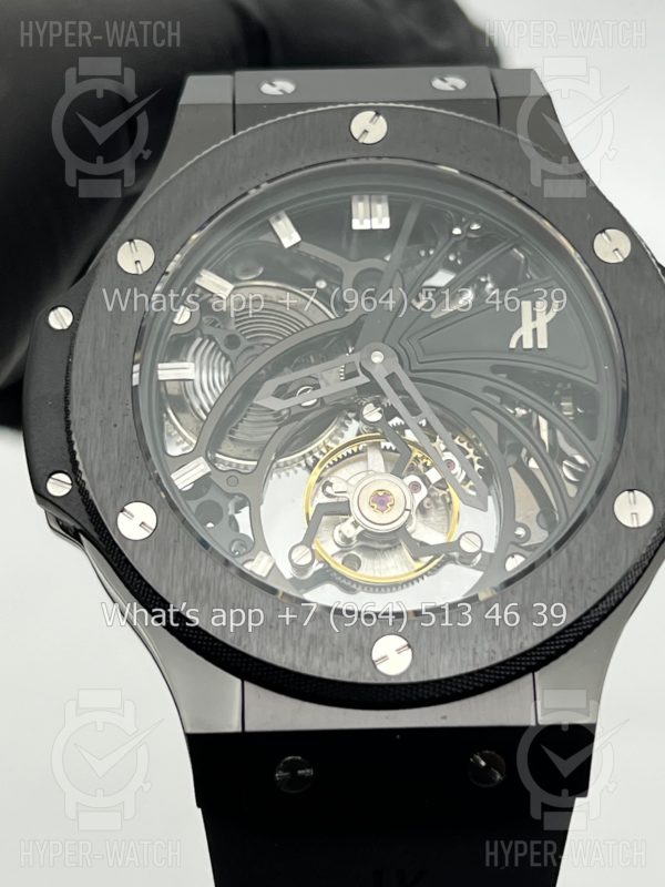 Фото 5 - Hublot Big Bang Tourbillion Skeleton Black 44mm