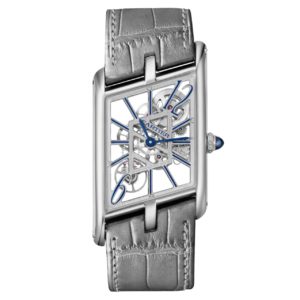 Фото 7 - Cartier Prive Tank Asymetrique Skeleton Steel