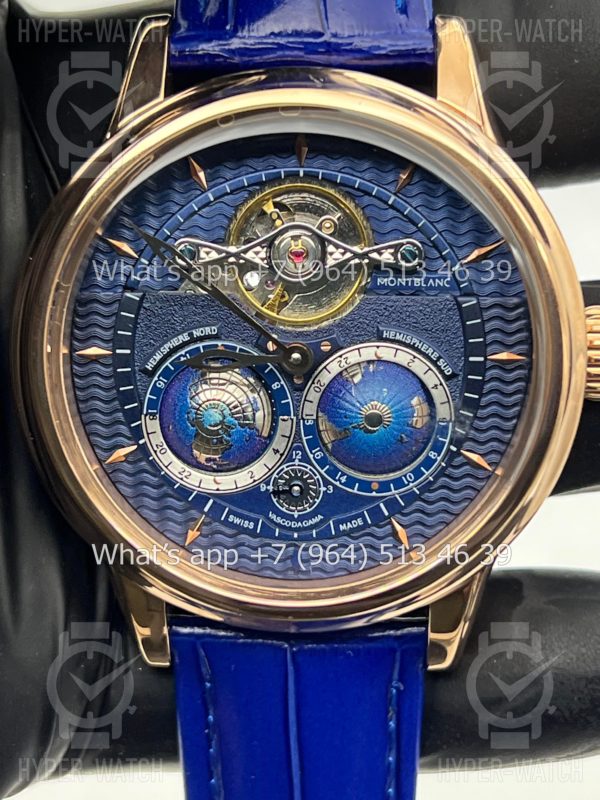 Фото 2 - Montblanc Collection Villeret Tourbillon Cylindrique NightSky Geospheres 44mm Art 6862