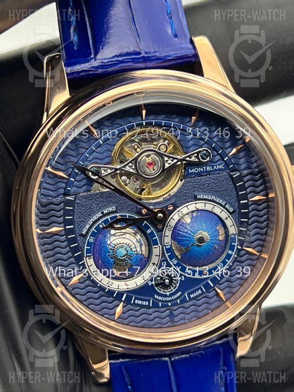 Фото 4 - Montblanc Collection Villeret Tourbillon Cylindrique NightSky Geospheres 44mm Art 6862