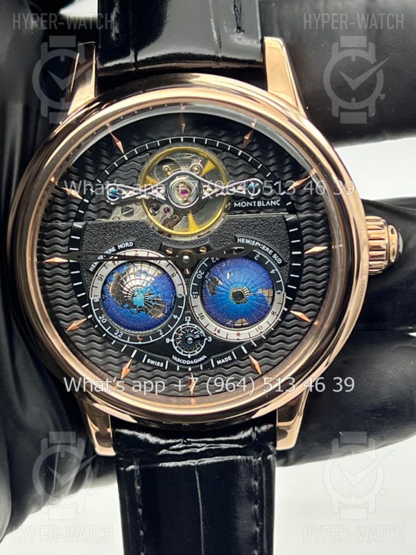 Фото 2 - Montblanc Collection Villeret Tourbillon Cylindrique NightSky Geospheres 44mm Art 6863