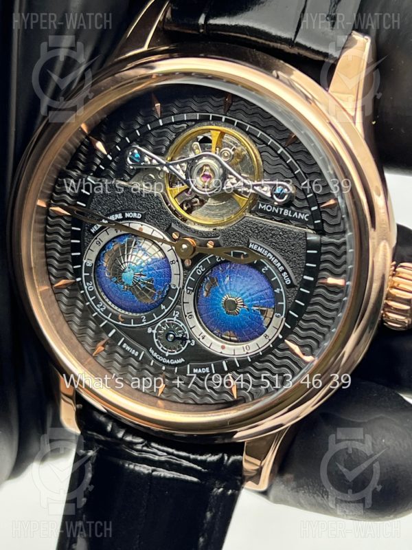 Фото 3 - Montblanc Collection Villeret Tourbillon Cylindrique NightSky Geospheres 44mm Art 6863