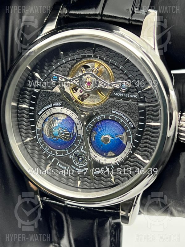 Фото 3 - Montblanc Collection Villeret Tourbillon Cylindrique NightSky Geospheres 44mm Art 6865