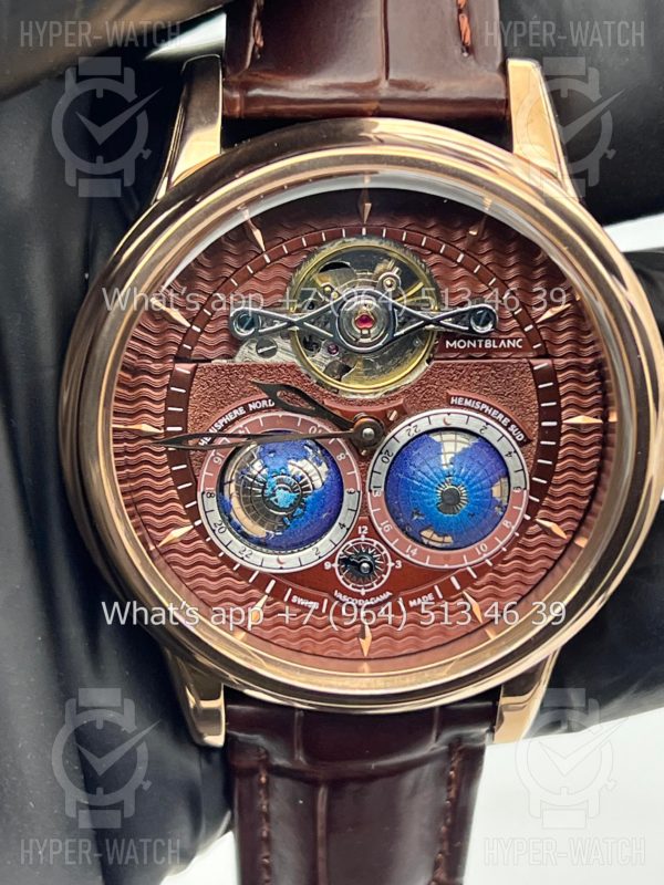 Фото 2 - Montblanc Collection Villeret Tourbillon Cylindrique NightSky Geospheres 44mm Art 6867