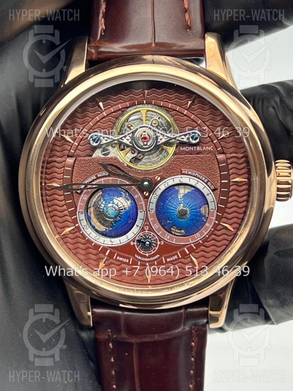 Фото 10 - Montblanc Collection Villeret Tourbillon Cylindrique NightSky Geospheres 44mm Art 6867