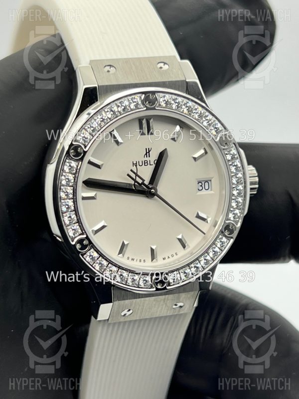 Фото 9 - Hublot Classic Fusion 33mm 581.NE.2010.LR.1204 Diamond