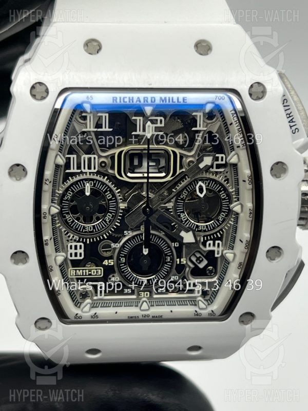 Фото 2 - Richard Mille RM 011 Chronograph White Steel