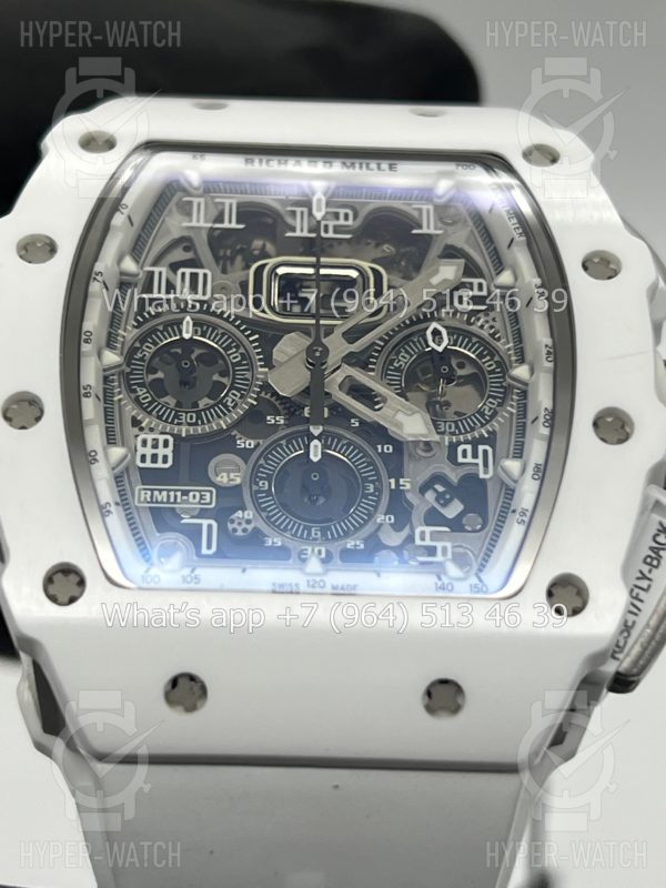 Фото 4 - Richard Mille RM 011 Chronograph White Steel