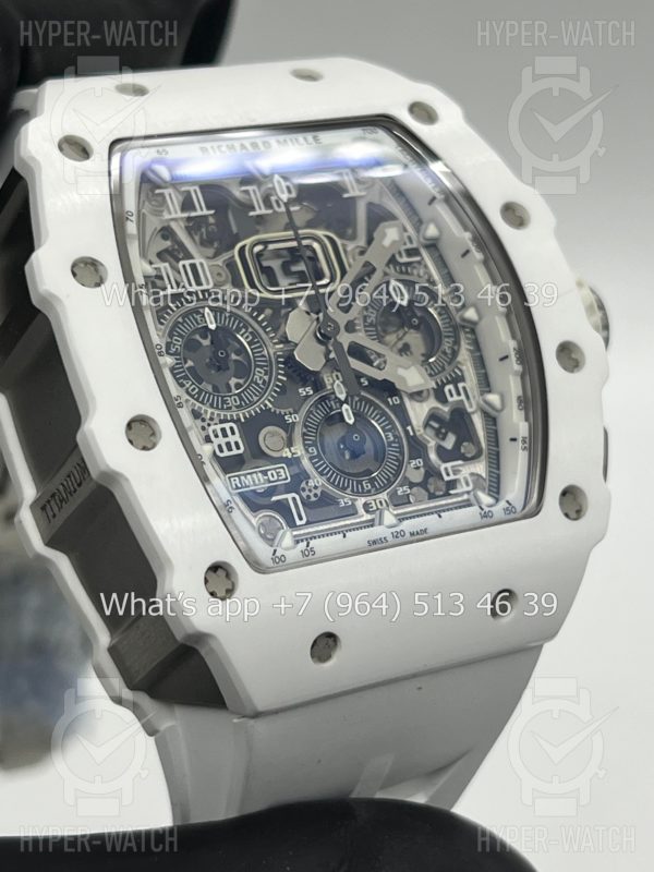 Фото 5 - Richard Mille RM 011 Chronograph White Steel