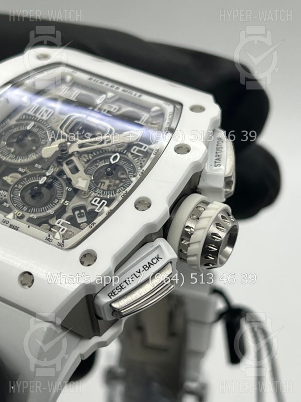 Фото 6 - Richard Mille RM 011 Chronograph White Steel