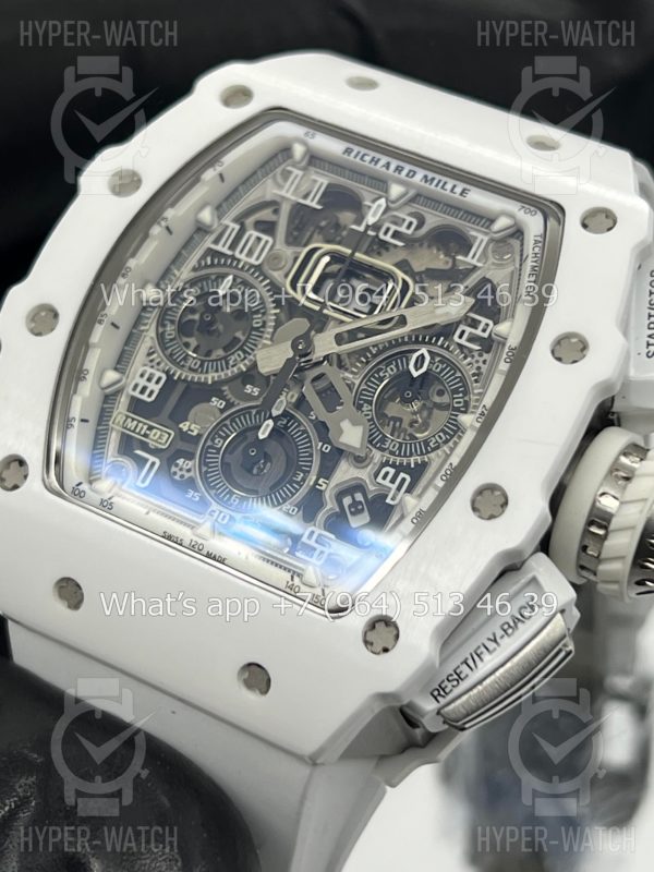 Фото 7 - Richard Mille RM 011 Chronograph White Steel