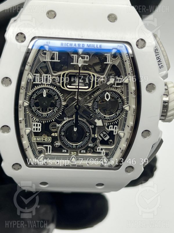 Фото 8 - Richard Mille RM 011 Chronograph White Steel