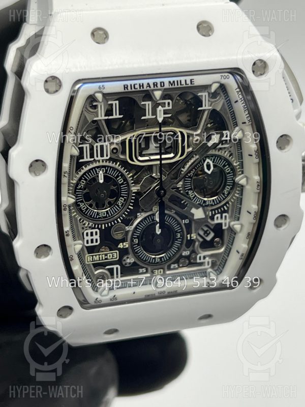 Фото 9 - Richard Mille RM 011 Chronograph White Steel