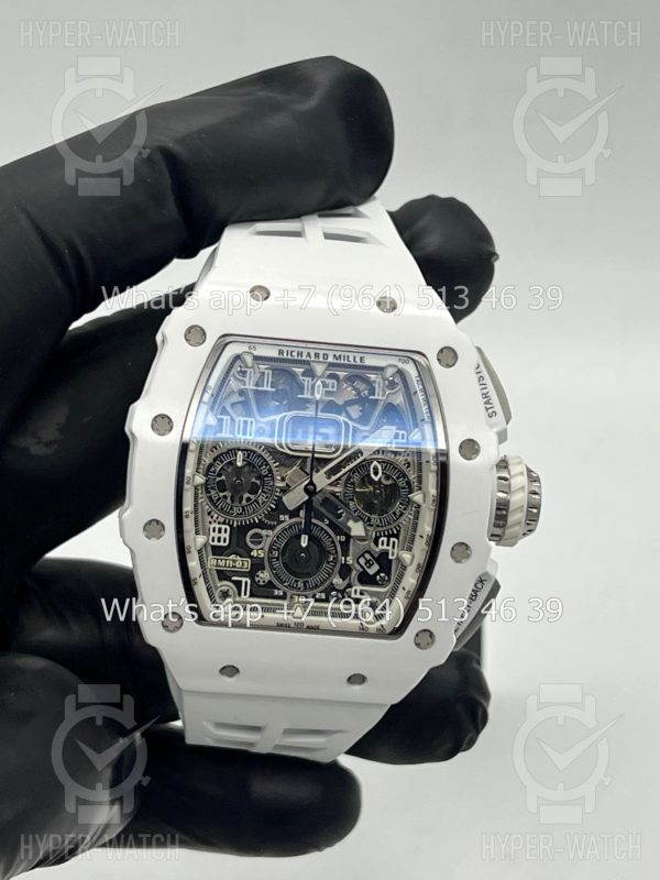 Фото 10 - Richard Mille RM 011 Chronograph White Steel