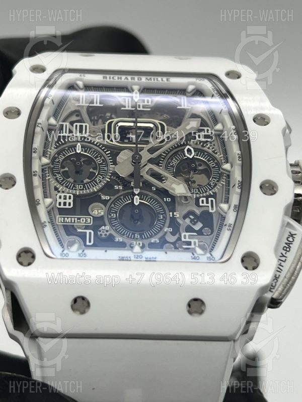 Фото 15 - Richard Mille RM 011 Chronograph White Steel