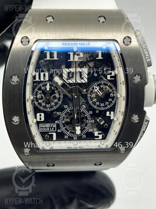 Фото 2 - Richard Mille RM 011 Felipe Massa Flyback Chronograph White Steel