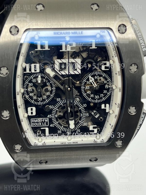 Фото 3 - Richard Mille RM 011 Felipe Massa Flyback Chronograph White Steel