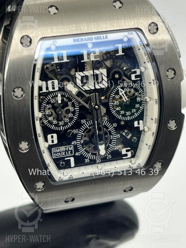 Фото 4 - Richard Mille RM 011 Felipe Massa Flyback Chronograph White Steel