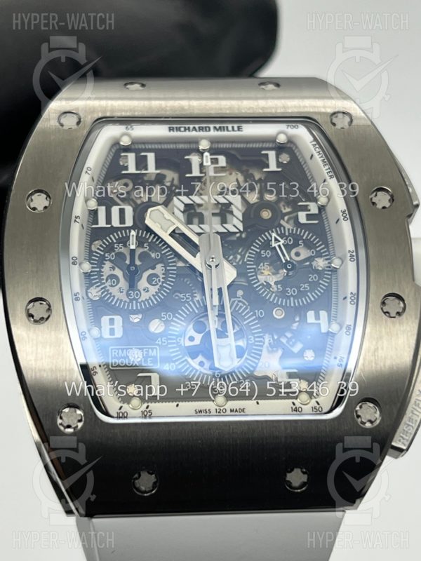 Фото 5 - Richard Mille RM 011 Felipe Massa Flyback Chronograph White Steel