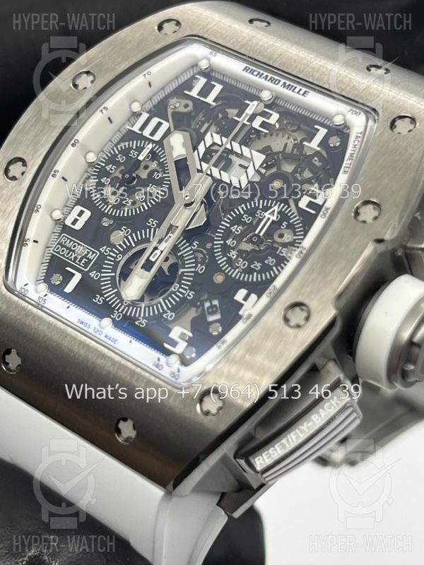 Фото 8 - Richard Mille RM 011 Felipe Massa Flyback Chronograph White Steel