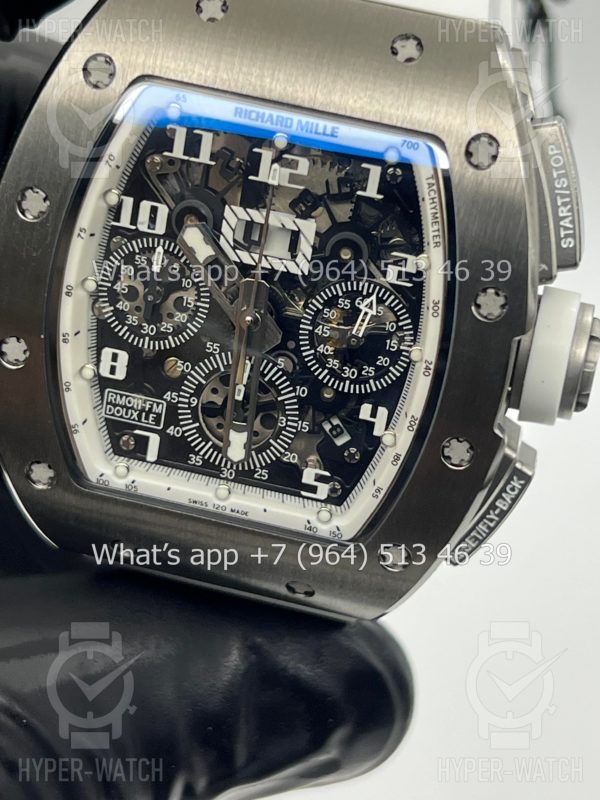 Фото 9 - Richard Mille RM 011 Felipe Massa Flyback Chronograph White Steel