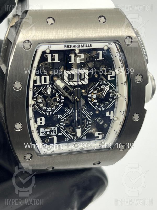 Фото 10 - Richard Mille RM 011 Felipe Massa Flyback Chronograph White Steel