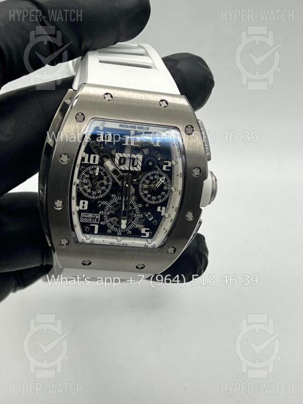 Фото 11 - Richard Mille RM 011 Felipe Massa Flyback Chronograph White Steel