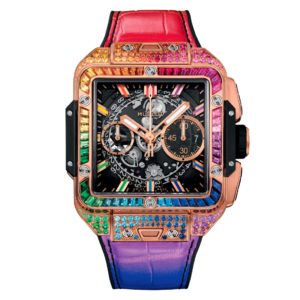 Фото 27 - Hublot Square Bang Unico 42mm Rainbow Art 7393