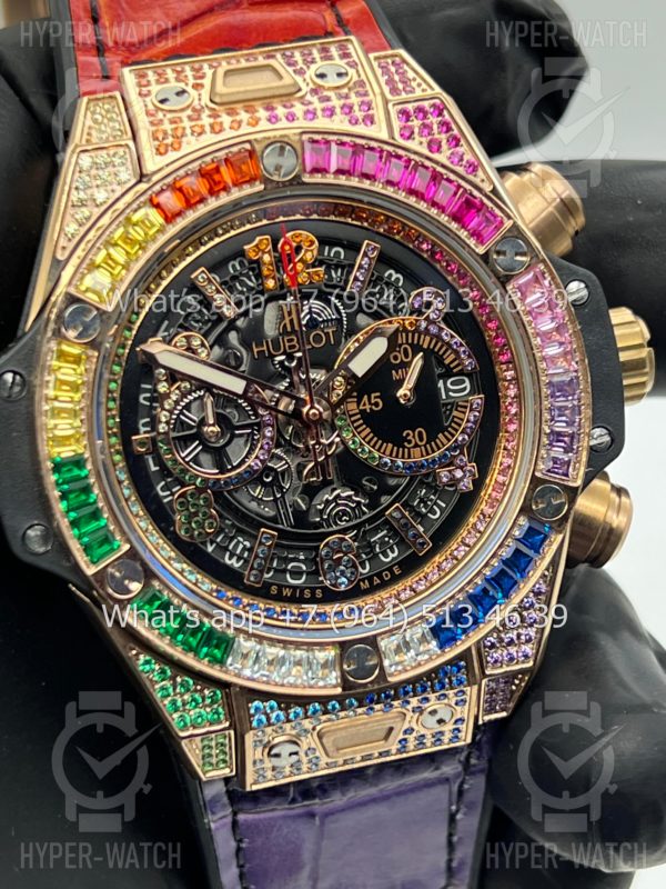 Фото 7 - Hublot Big Bang Unico 42mm Rainbow Art 7457