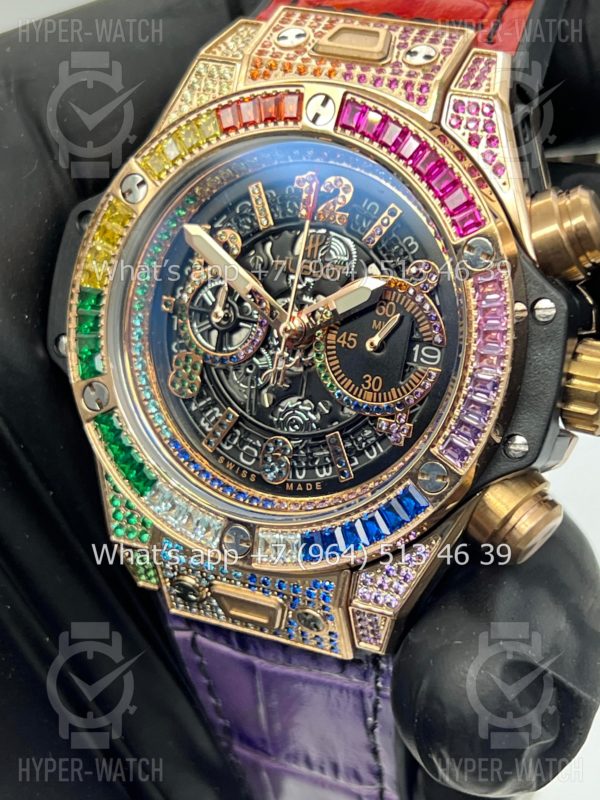 Фото 11 - Hublot Big Bang Unico 42mm Rainbow Art 7457