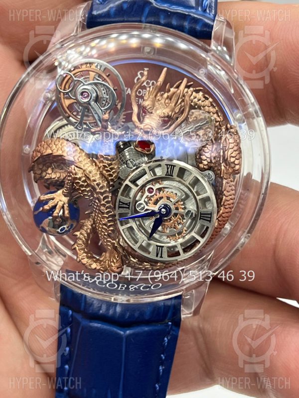 Фото 8 - Jacob & Co Astronomia Dragon Clarity AT120.60.DR.UB.CBALA