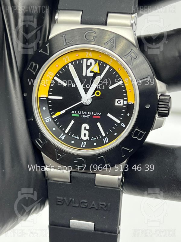 Фото 9 - Bvlgari Diagono Aluminium GMT 40mm Art 8246