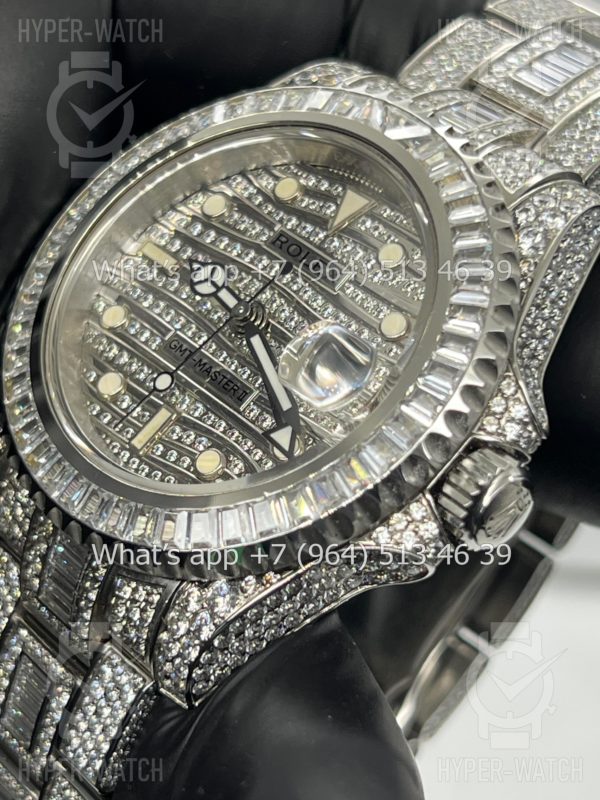 Фото 8 - Rolex GMT Master II 40mm 116710 Full Diamond Steel