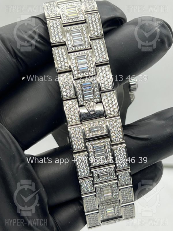 Фото 22 - Rolex GMT Master II 40mm 116710 Full Diamond Steel