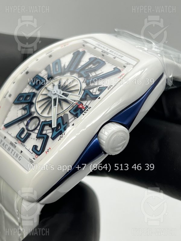 Фото 4 - Franck Muller Vanguard Yachting V 45 SC DT White